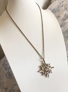 打标水晶玻璃女西洋古董项链少量