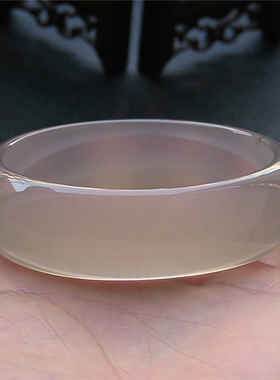 天然巴西加宽加厚小碎花玛瑙手镯