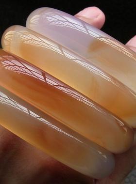 天然巴西红玛瑙手镯加厚玉髓