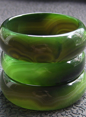 瑕疵品专区/天然巴西玛瑙手镯/加宽加厚/精美纹理玉髓No:145