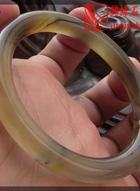 天然巴西无烧绿色水润通透手镯