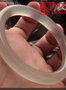 天然巴西无烧水润通透玛瑙手镯