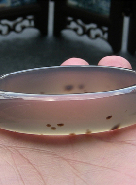 天然巴西加宽原色无优化玛瑙手镯