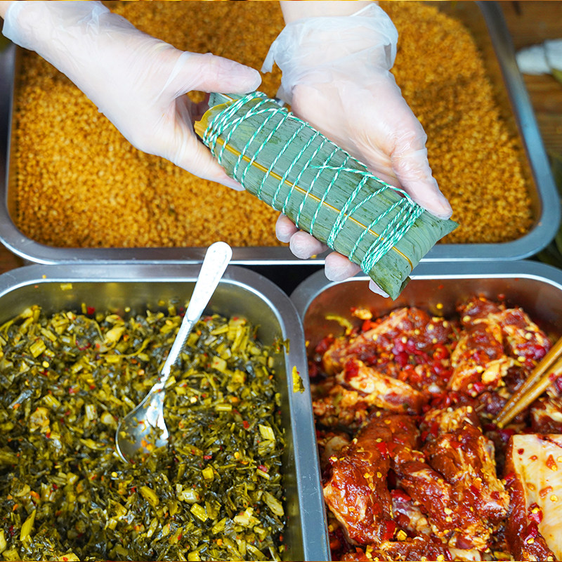 【白冰推荐】衢州龙游特产老坛酸菜粽咸菜肉粽鲜肉大粽子端午肉粽,淘宝优惠券,粉丝福利购,淘宝优惠卷