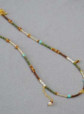 日韩小众设计文艺复古森系项链