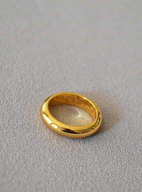 时尚百搭个性戒指黄铜镀金