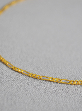 ins冷淡黄铜链条简约叠带百搭女