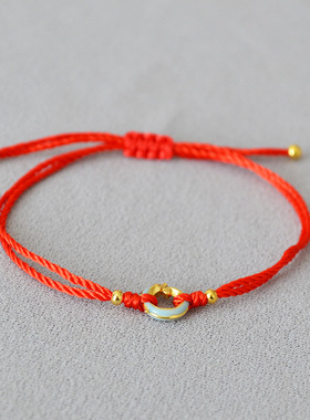 国潮红绳小众简约饰品