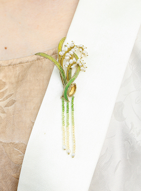 栖石原创中级编绳教程稻香水稻编绳草木集胸针饰品手工编绳首饰