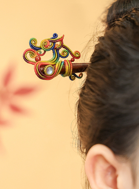 栖石原创中级编绳教程新年神兽钰龙瑞禧福佑新春首饰手工编绳饰品