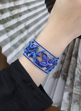 栖石原创高级编绳教程三蓝蝶系列编绳手链饰品手工编绳首饰