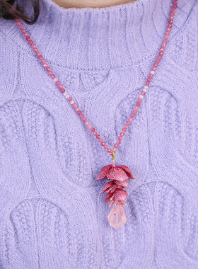 栖石原创中级编绳教程梦盏项链耳环南红饰品手工编绳首饰