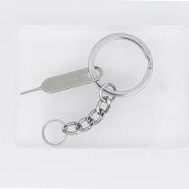 Varma mobile phone fetch pin suitable for mobile phone SIM card open card pin thimble device portable metal U disc hanging chain