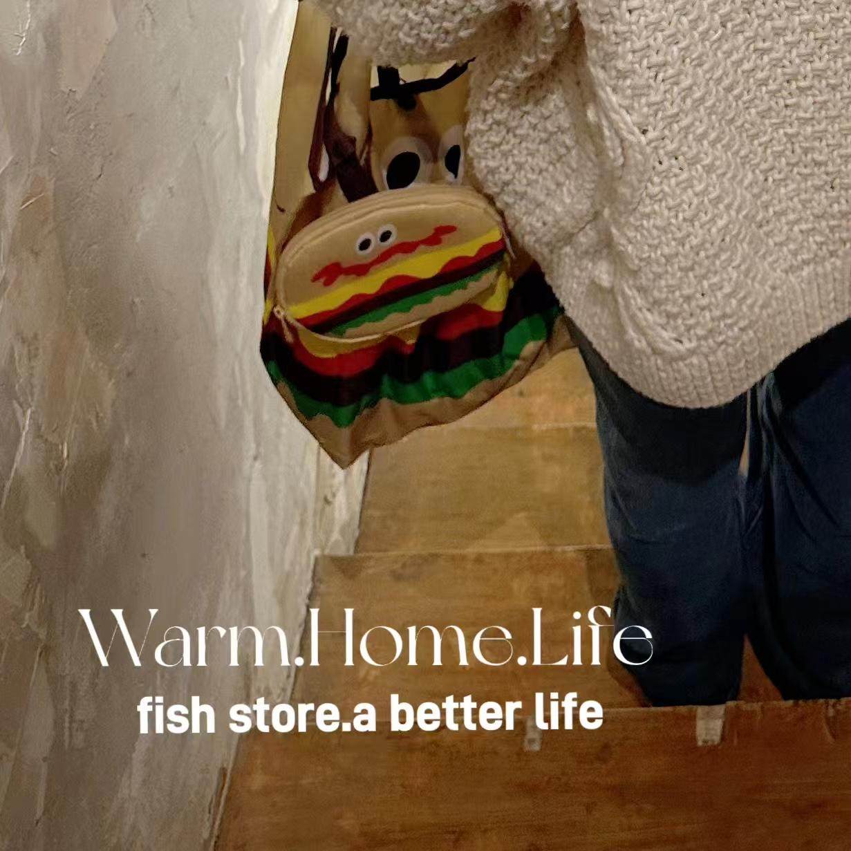 *Fish store*趣味折叠防水购物袋环保袋手拎手提袋便携随身尼龙袋,淘宝优惠券,粉丝福利购,淘宝优惠卷