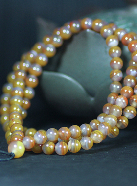 北票战国红缠丝老料项链手链手串