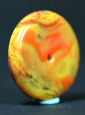 平安扣面包扣挂件吊坠北票战国红