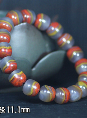 北票战国红半冰半肉同料手串手链