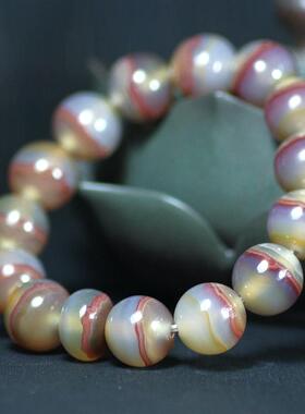 巴西玛瑙一线药师珠手链手串手钏