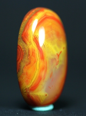 北票战国红满闪丝镶嵌面蛋面吊坠