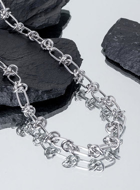 ACITY喜城2025年新款暗黑荆棘项链男嘻哈小众设计锁骨链女ins配饰