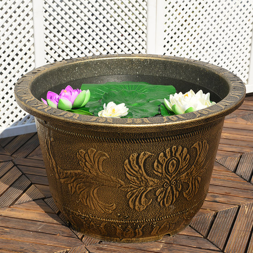 特大号塑料花盆圆形超大加厚园艺大型庭院绿植果铁树龙缸园艺阳台 - 图2