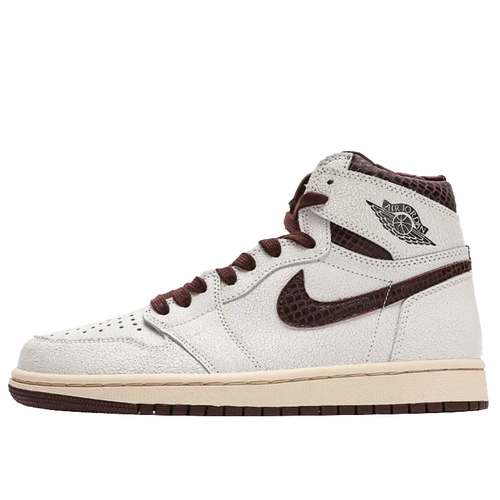 Корова коаксус Ma Maniere x Air Jordan 1 AJ1 Snake Basketball Shoes do7097-100