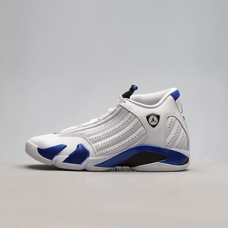 牛哄哄 Air Jordan 14 AJ14 Hyper Royal 白蓝 篮球鞋 487471-104 - 图0