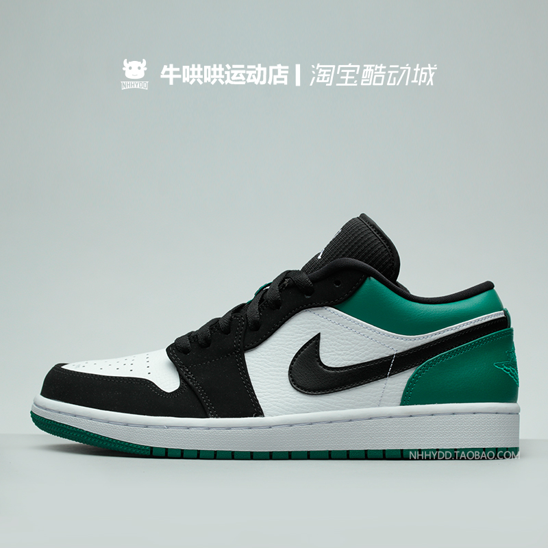 牛哄哄Air Jordan 1 Low AJ1漆皮黑金黑红脚趾 553558-116-127-图2