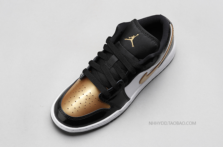 牛哄哄 Air Jordan 1 Low AJ1黑金脚趾复古耐磨篮球鞋DR6970-071-图1