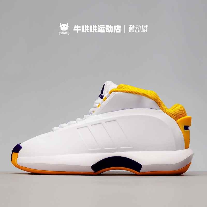 牛哄哄 Adidas Crazy 1 Storm Trooper白黑耐磨男子篮球鞋 GY3810 - 图0