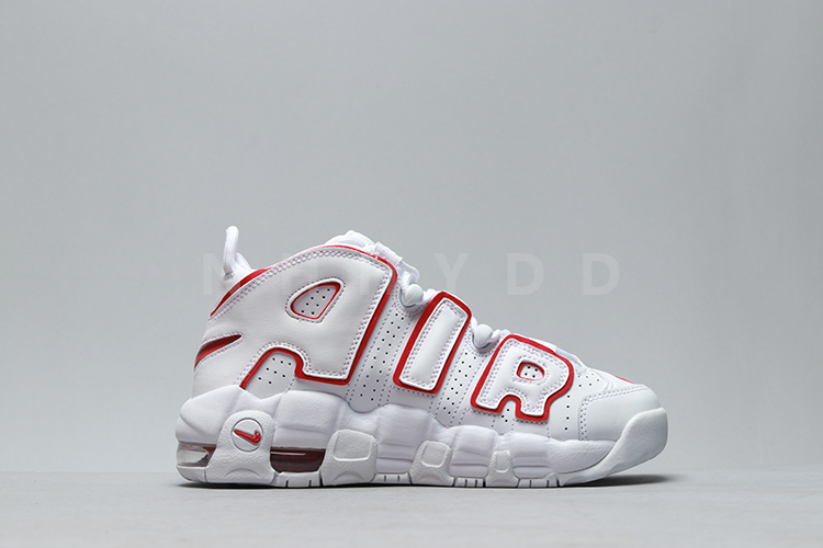 牛哄哄 Nike Uptempo 大AIR皮蓬白红篮球鞋921948-102 415082-108 - 图1