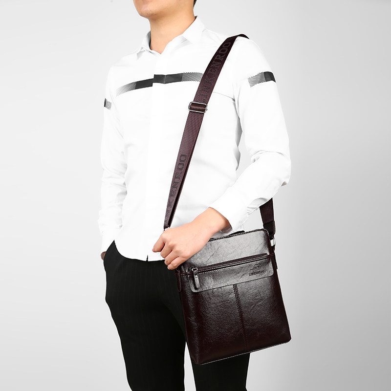 林肯袋鼠男士包包单肩软皮斜挎包 袋鼠箱包皮具店男士包袋