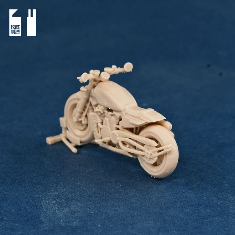 玖核制造 1/64哈雷Sportster S摩托美式巡航白模机车-图1