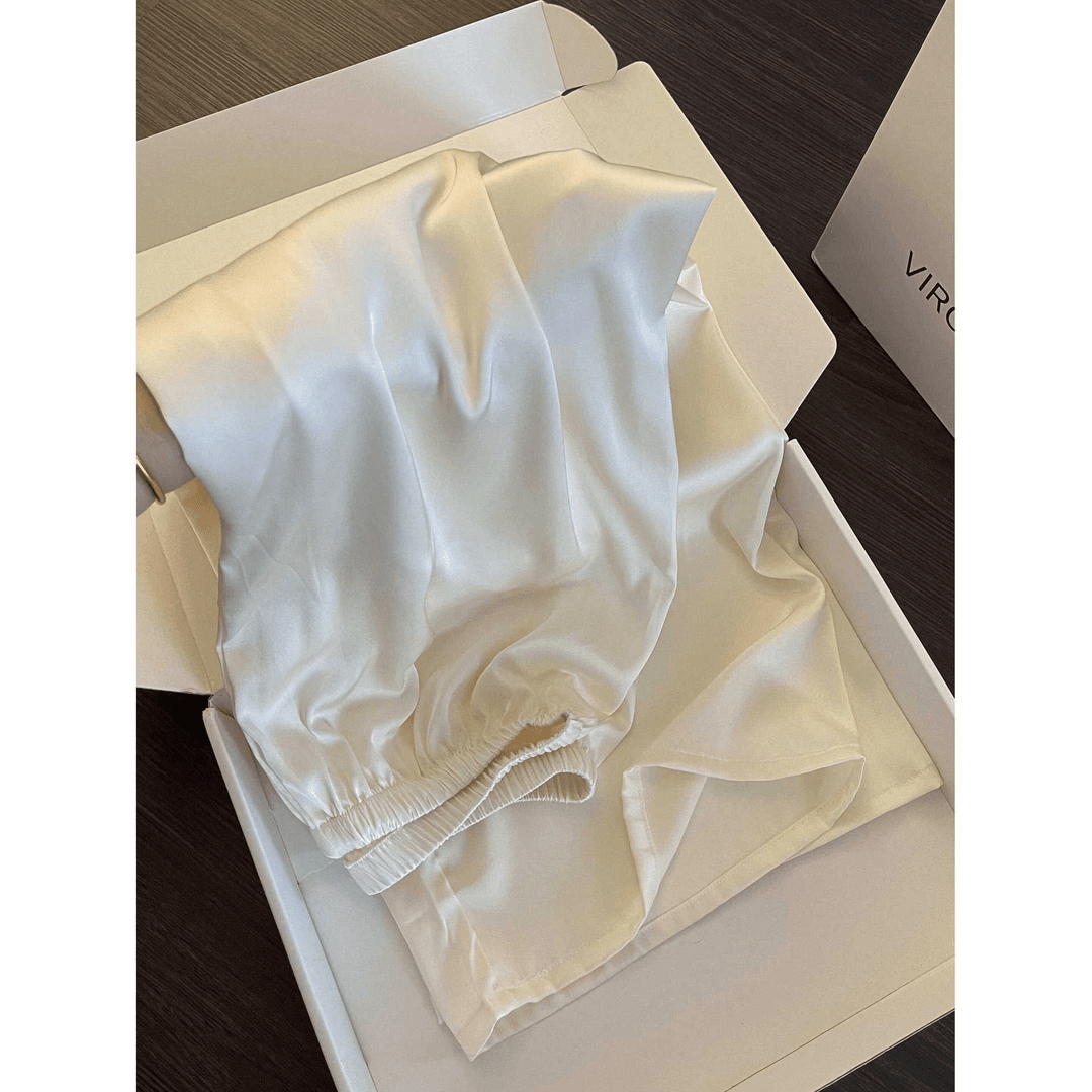 系带冰雪丝睡衣女士长袖高级感轻奢舒适透气可外穿薄款家居服套装