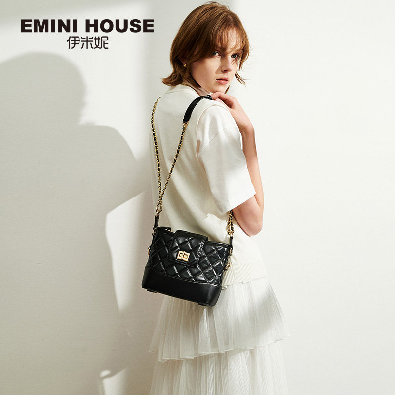 伊米妮2020新款2019高级感水桶包 伊米妮女士包袋