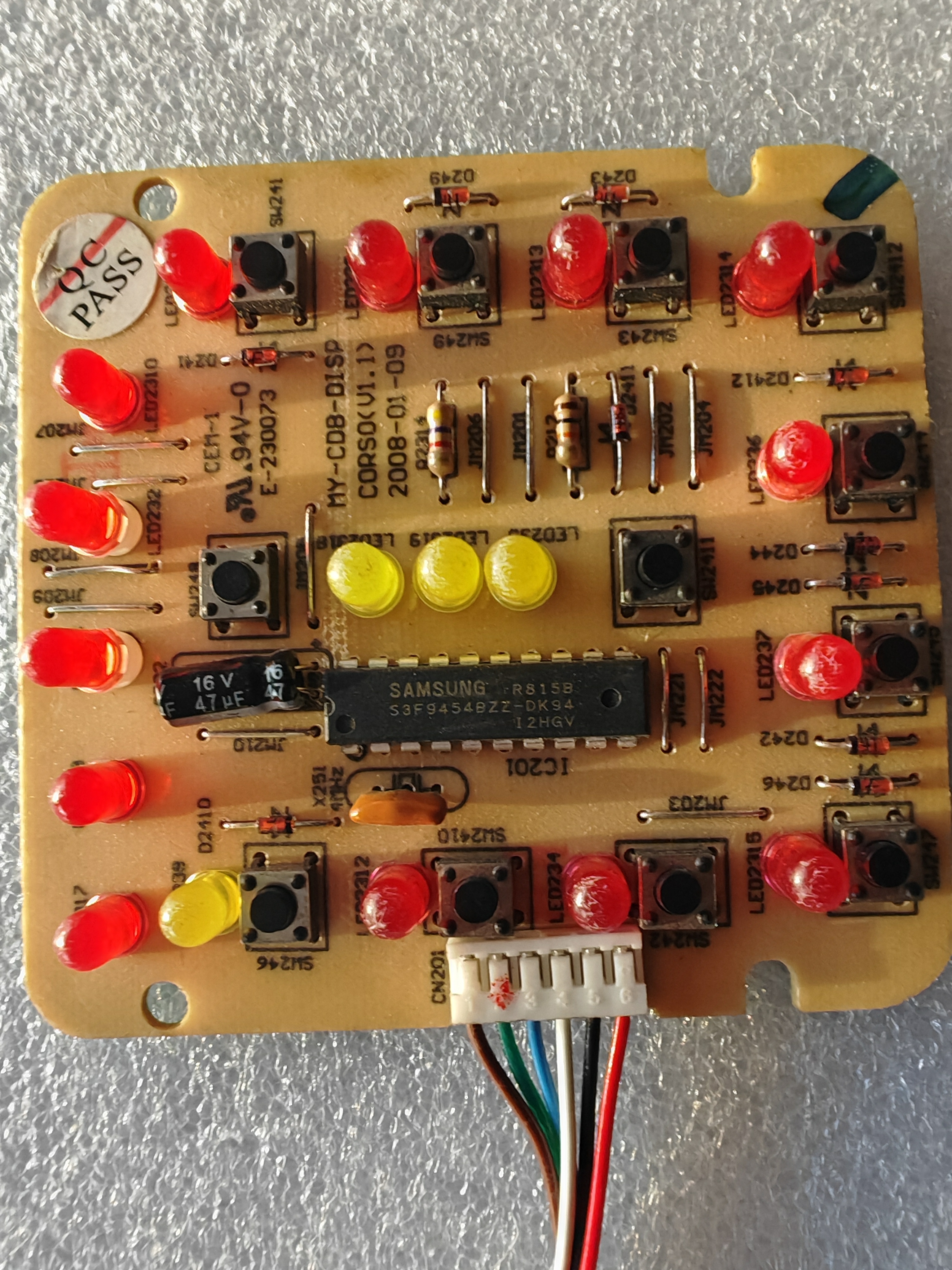 美的电压力锅配件PCD402/502/PCD602B/C原厂控制电脑显示灯板6线 - 图0