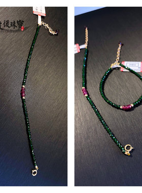 红宝石招财纳福手脚链新款现货