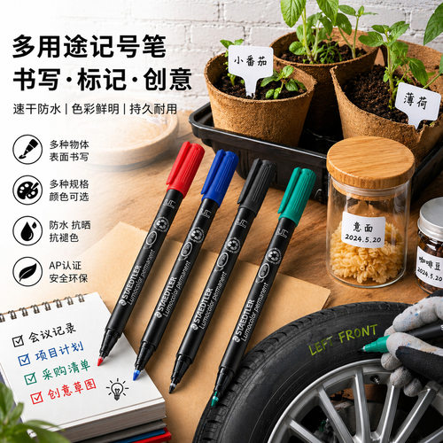 德国STAEDTLER施德楼313S317M318F光盘CD笔胶片笔油性通用记号笔 - 图2