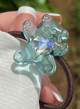 高级感简约马尾丸子头绳