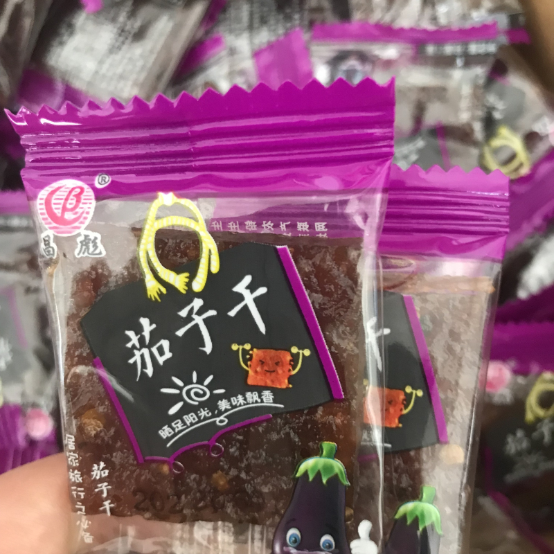 昌彪茄子干南瓜干江西鹰潭上饶特产农家味小包装辣味即食开胃零食 - 图1