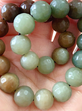 原创天然保真和田玉手持点工锤纹柔光工艺老糖且末蓝糖蓝渐变