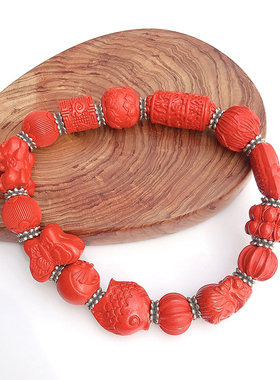 朱砂原创铃铛六方多宝