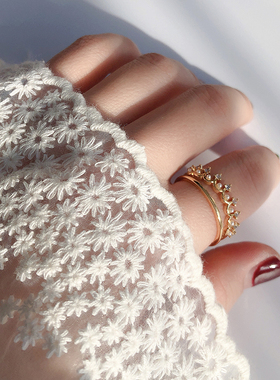 孤品女款莫桑钻钻戒镀金