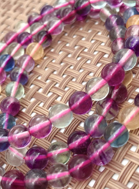 萤石方糖仙女天然水晶手串