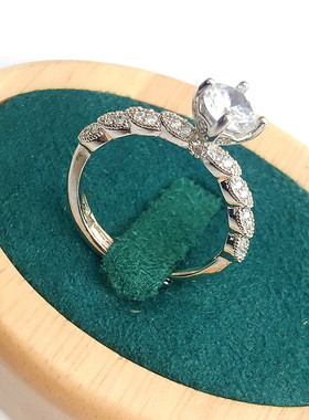 孤品莫桑钻戒指轻奢款可调节