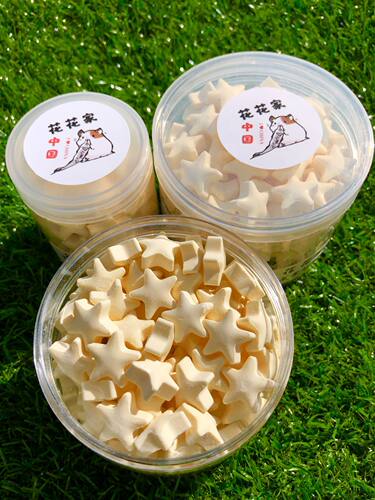 花花家星星奶片仓鼠零食金丝熊零食通心粉零食奶片 - 图0