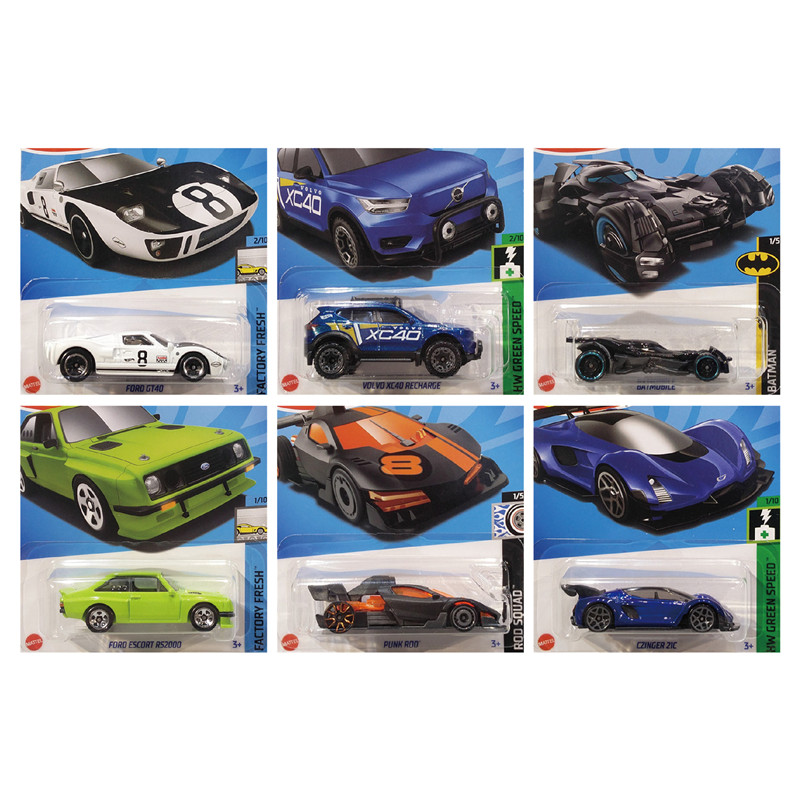 风火轮合金车模玩具车C4982 2024年A 火辣小跑车轨道车hotwheels