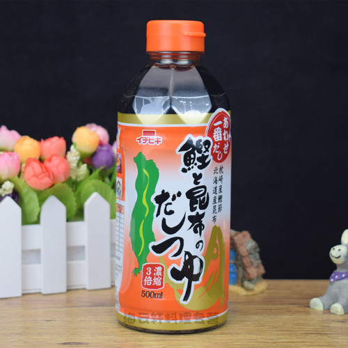 进口一引鲣鱼汁酱油+宝本味淋 寿喜烧昆布木鱼汁关东煮面汁万用汁 - 图0