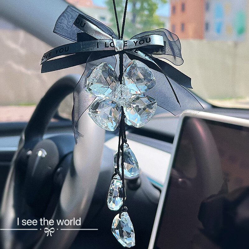 Crystal internet celebrity car pendants high-end and luxurious