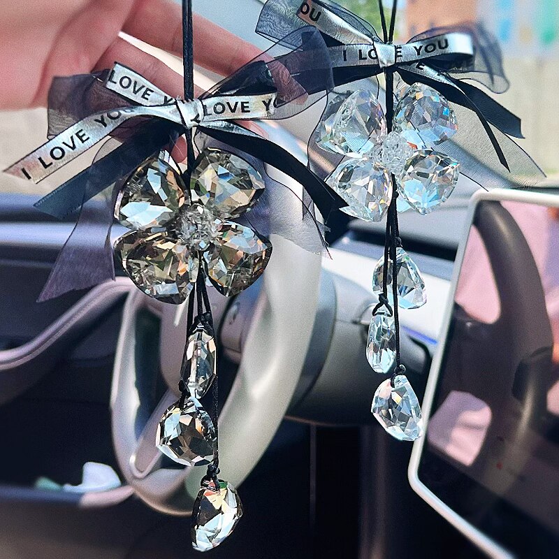 Crystal internet celebrity car pendants high-end and luxurious